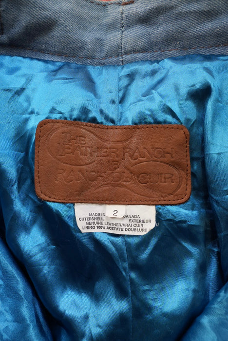 80s THE LEATHER RANCH DU CAIR leather custom denim