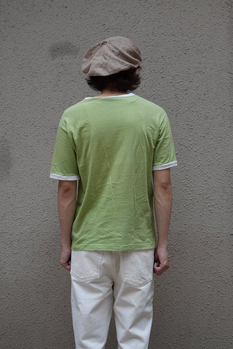 90s silverTab ringer tee