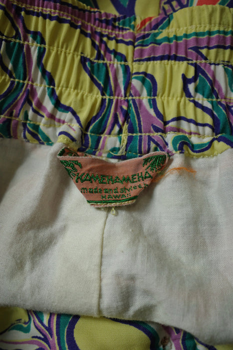 50s KAMEHAMEHA rayon beach shorts