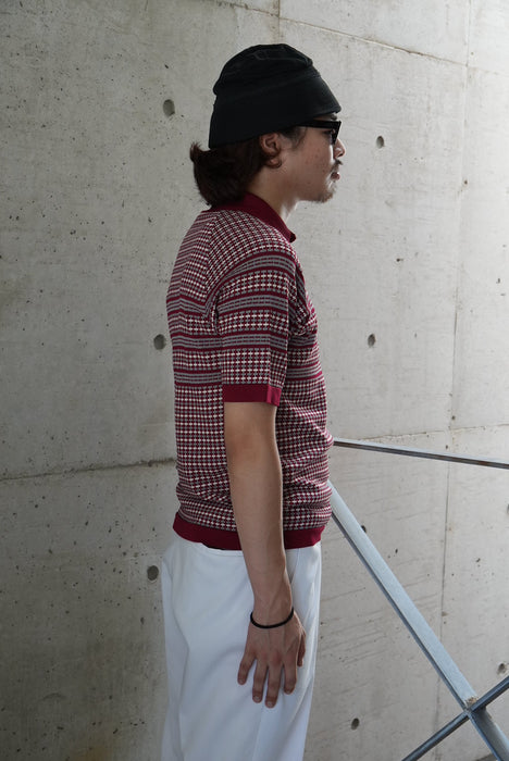 70s Donegal knit polo