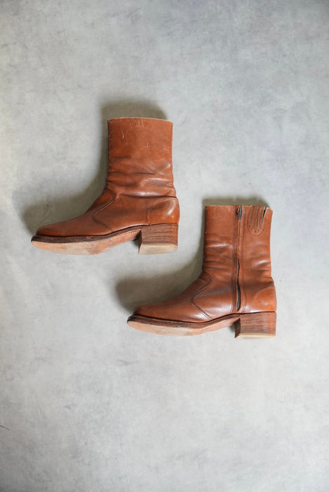 70s FRYE zip roper boots