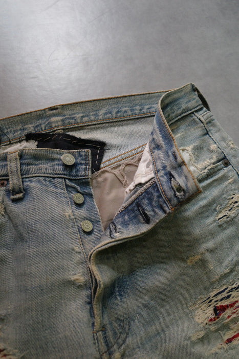 70s Levi's 501 U.K custom denim