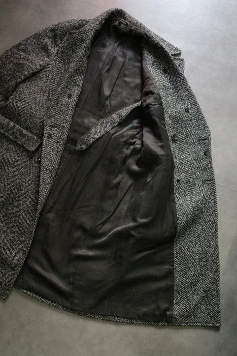 EMPORIO ARMANI virgin wool×alpaca coat