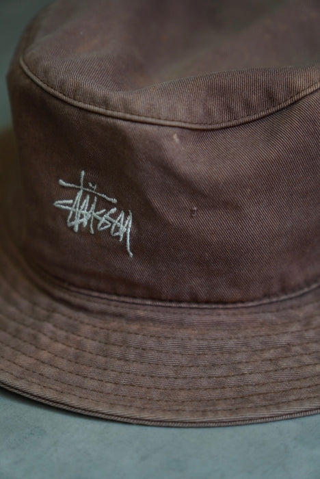 90s Stussy cotton backet hat