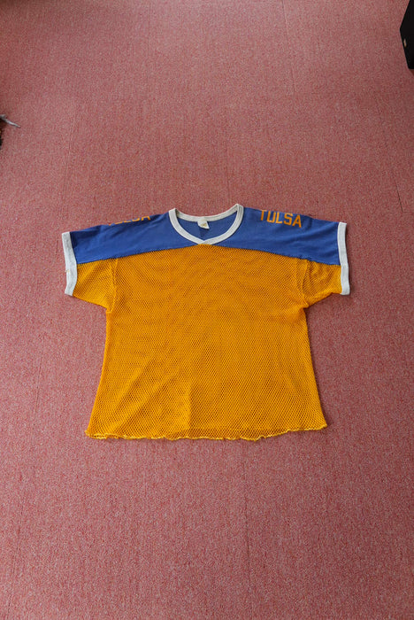 70s RUSSELL mesh football tee