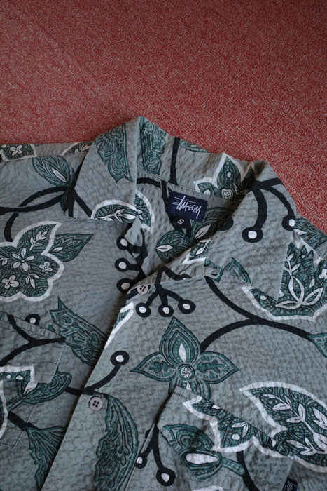90s STUSSY seersucker aloha