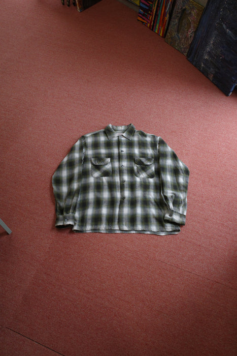 60s Sears printed flannel shirt
