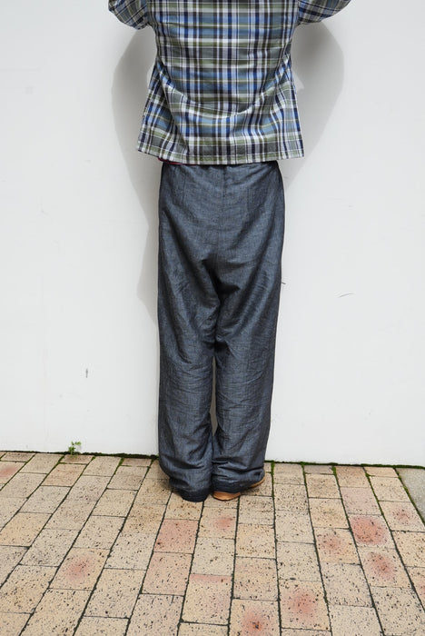 C.M.P.Y 24YR BLUE Linen×Banboo 32inch