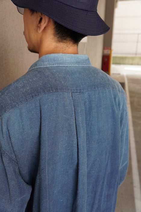 00s COMME des GARÇONS HOMME 2tone indigo shirts