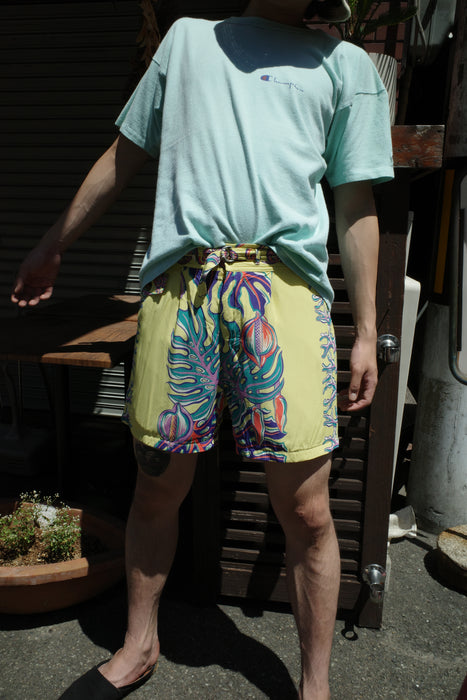 50s KAMEHAMEHA rayon beach shorts