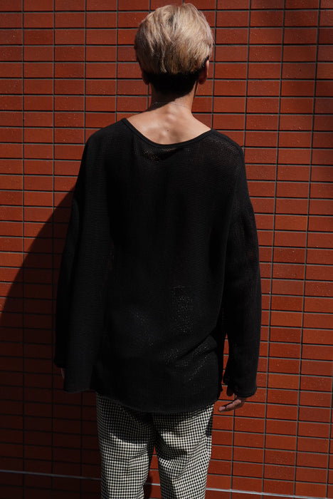 HAPPYEND mesh tee black