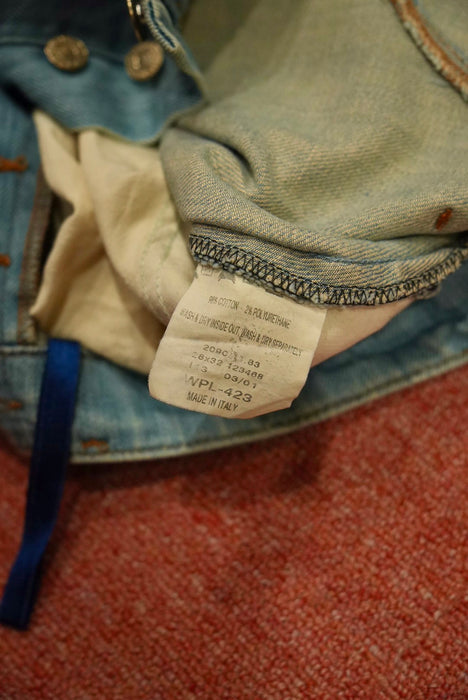 00s Levi's Red Day&Night drape denim