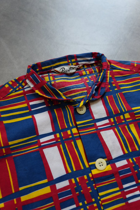 6.70s Brentwood Sportswear check roundcollar shirts