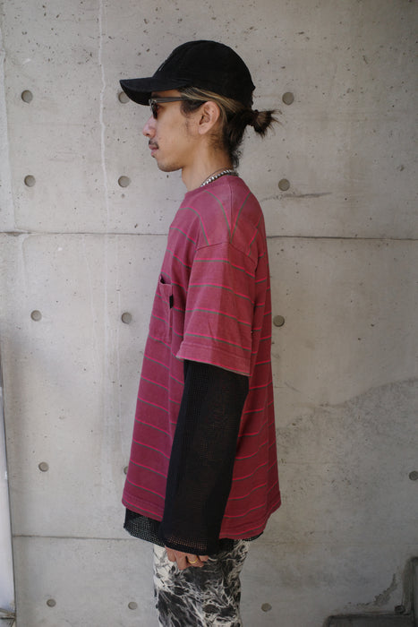 80s STUSSY multi border tee