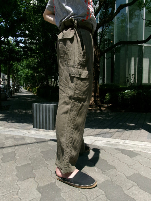 00s BANANA REPUBLIC linen cargo pants