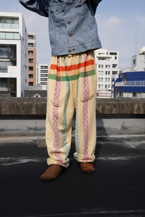 cotton jaquard pants