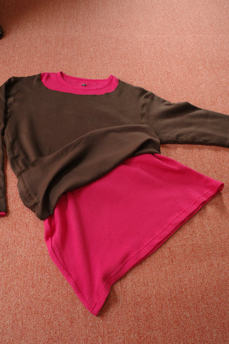 NAM Banana Ensemble Tee Brown/Pink size1