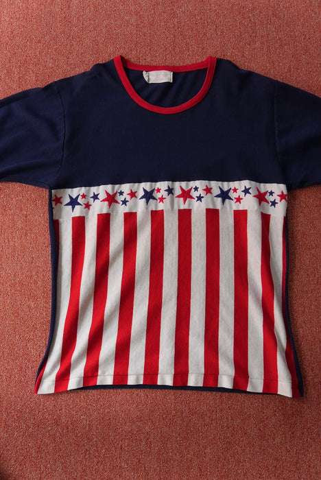 70s Custom Designed American ringer tee