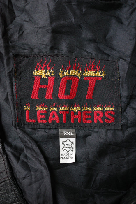 90s lace-up leather vest