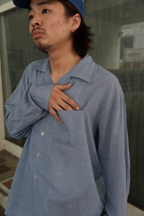 60s Donegal light cotton shirts