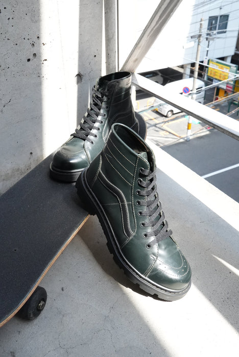 VANS glass leather SK8-HI "commando sole"