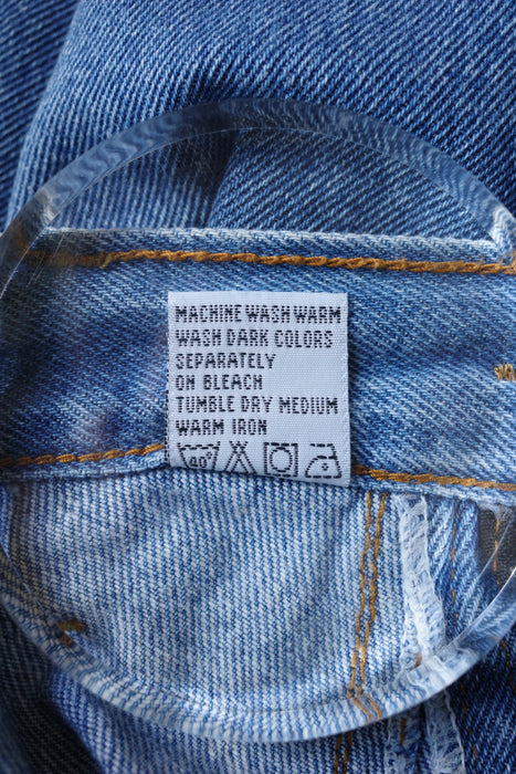90s FUBU gimmick denim with leather goods