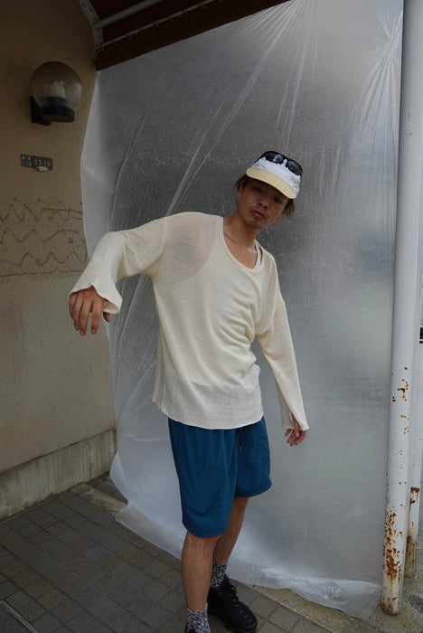 HAPPYEND mesh tee white