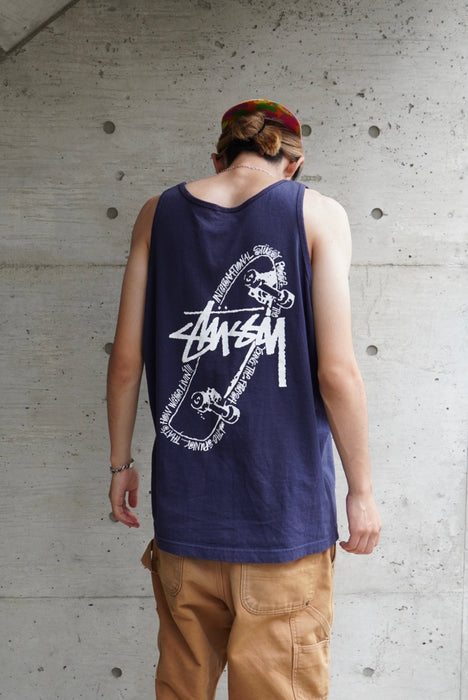 00s STUSSY skateboard tanktop