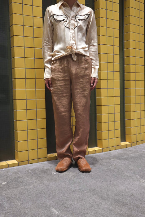 80s MOON LIGHT silky glitter easy pants