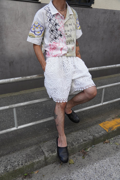 remake lace short pants