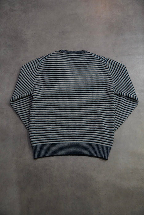 00s BURBERRY border alpaca knit