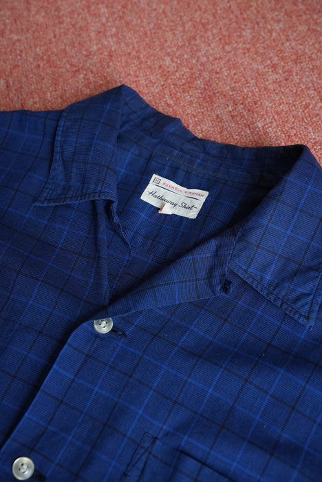 60s Hathanay cotton check shirt