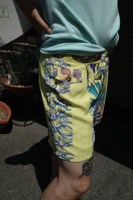 50s KAMEHAMEHA rayon beach shorts