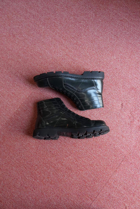 VANS glass leather SK8-HI "commando sole"