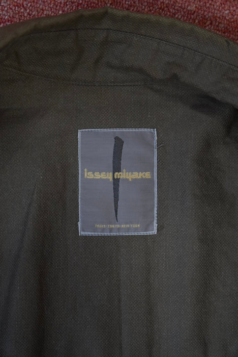 80s ISSEY MIYAKE oild cotton WIND COAT