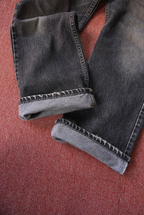 90s Levi's 517 yarn-dyed black denim