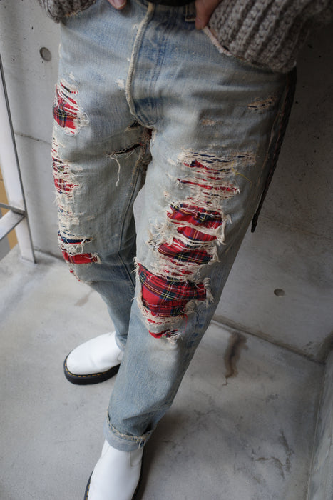 70s Levi's 501 U.K custom denim