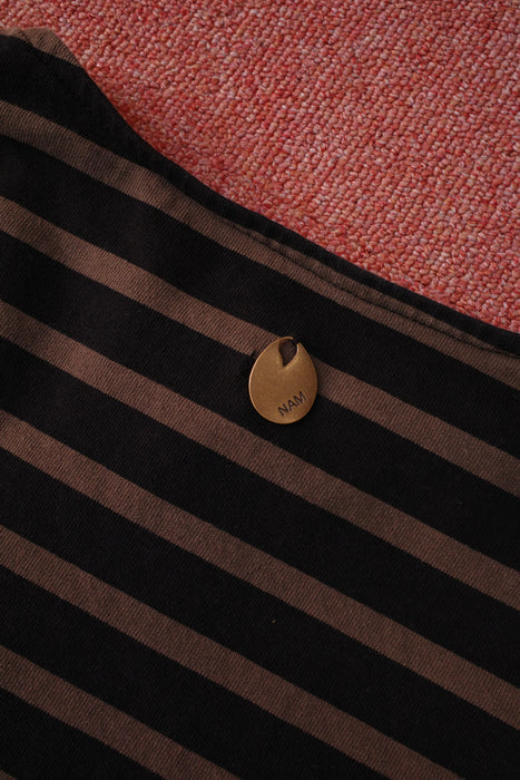 NAM Banana Basque Shirts BLACK/BROWN size1