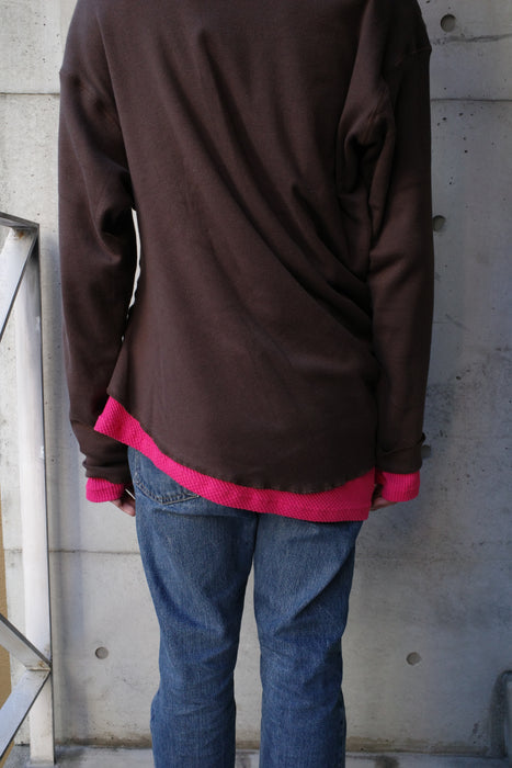 NAM Banana Ensemble Tee Brown/Pink size1