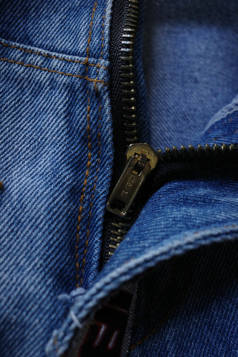 90s FUBU gimmick denim with leather goods