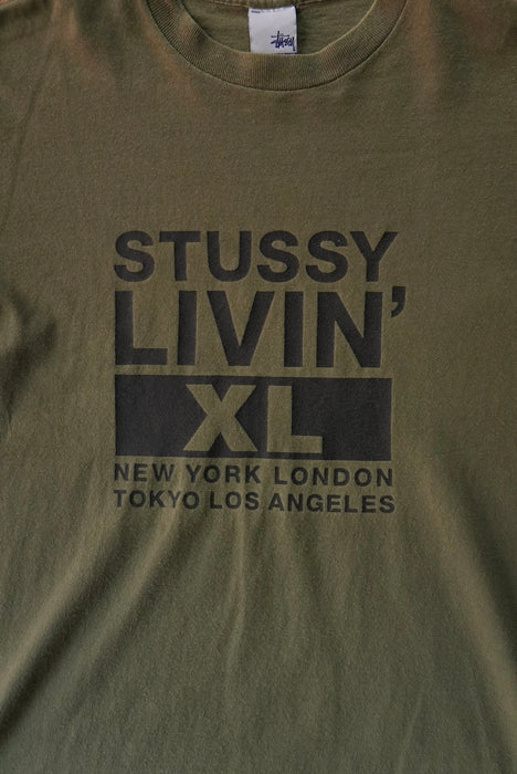 90~00s STUSSY LIVIN’ XL tee