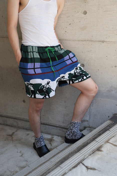 remake jaquard shorts