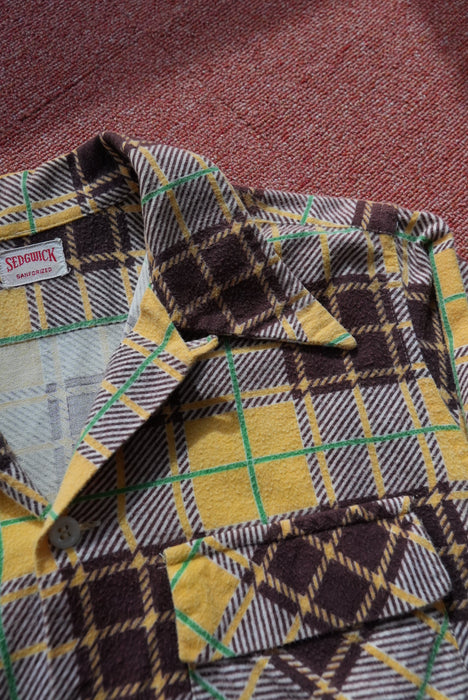 4.50s SEDGWICK print flannel shirt