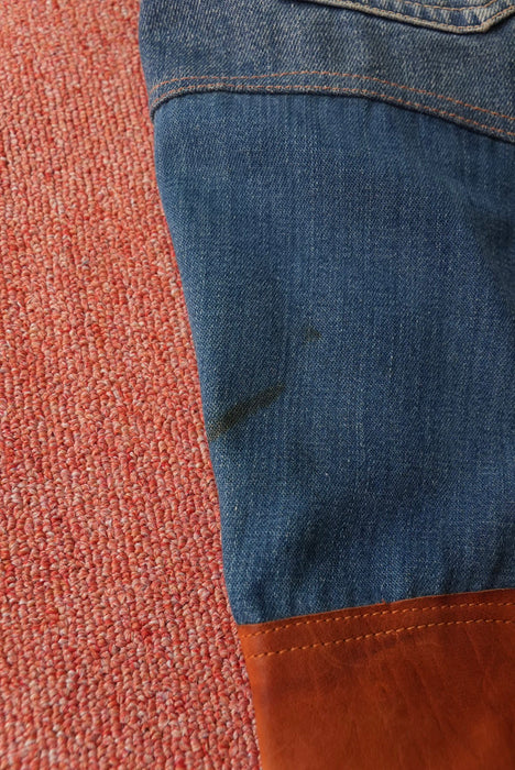 60s Hand Made by Denim Evalution leather 501 "E"