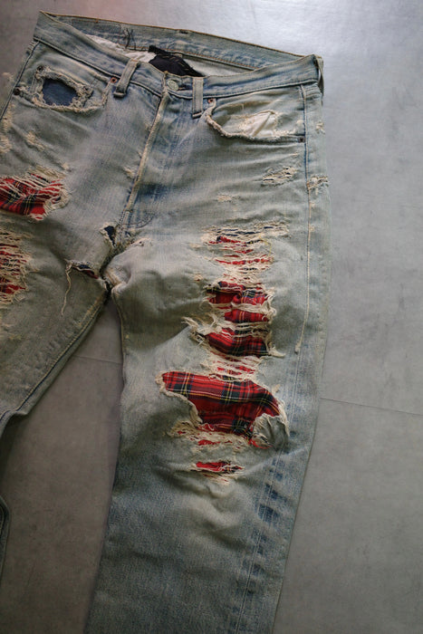 70s Levi's 501 U.K custom denim