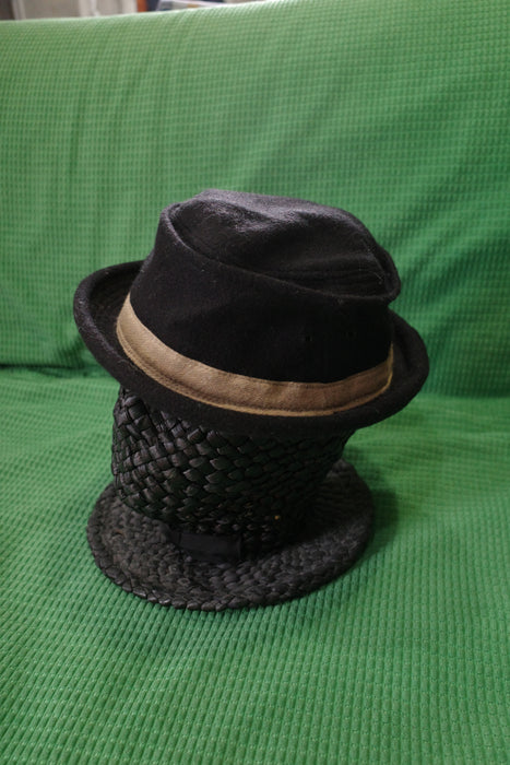 90s NEWYORK HAT wool porkpie hat